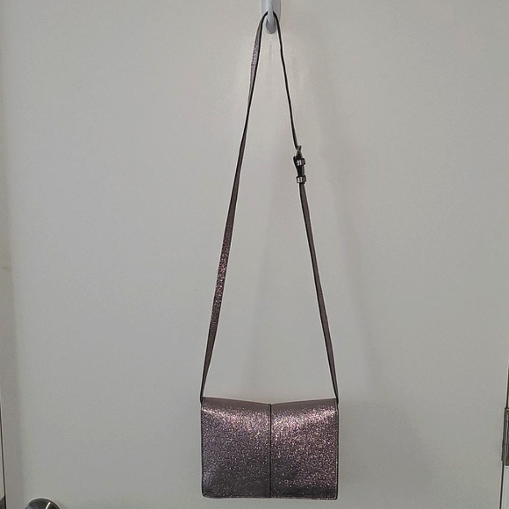 Gianni Chiarini Made in Italy Metallic Leather Crossbody Bag - Picture 11 of 12